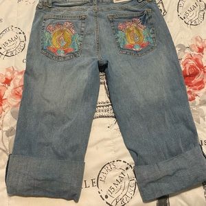 Women’s Vintage baby phat Capri jeans Sz 7 Pacsun hm